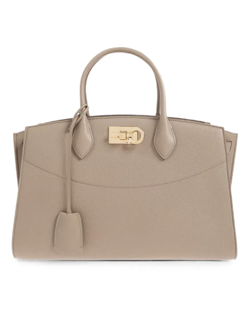 Ferragamo large Studio tote bag - Braun Braun