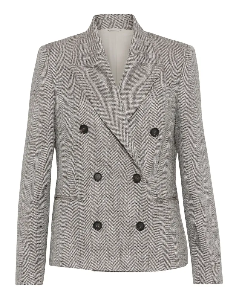 Brunello Cucinelli Doppelreihiges Sakko - Braun Braun