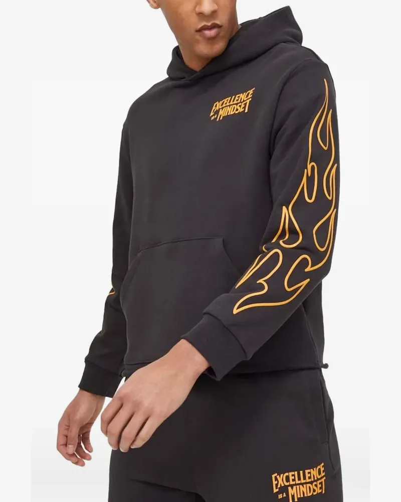 Puma flame-print hoodie - Schwarz Schwarz
