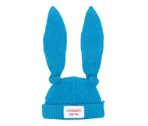 Beanie mit Hase - Blau