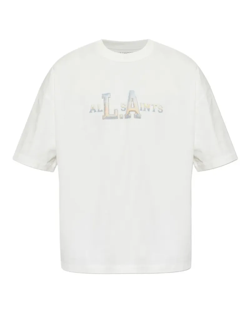 AllSaints Angelino T-Shirt mit Logo-Print - Weiß Weiß