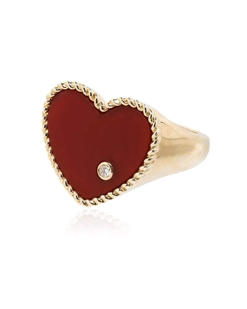 Yvonne Léon 18kt Gelbgoldring mit Diamanten Gold