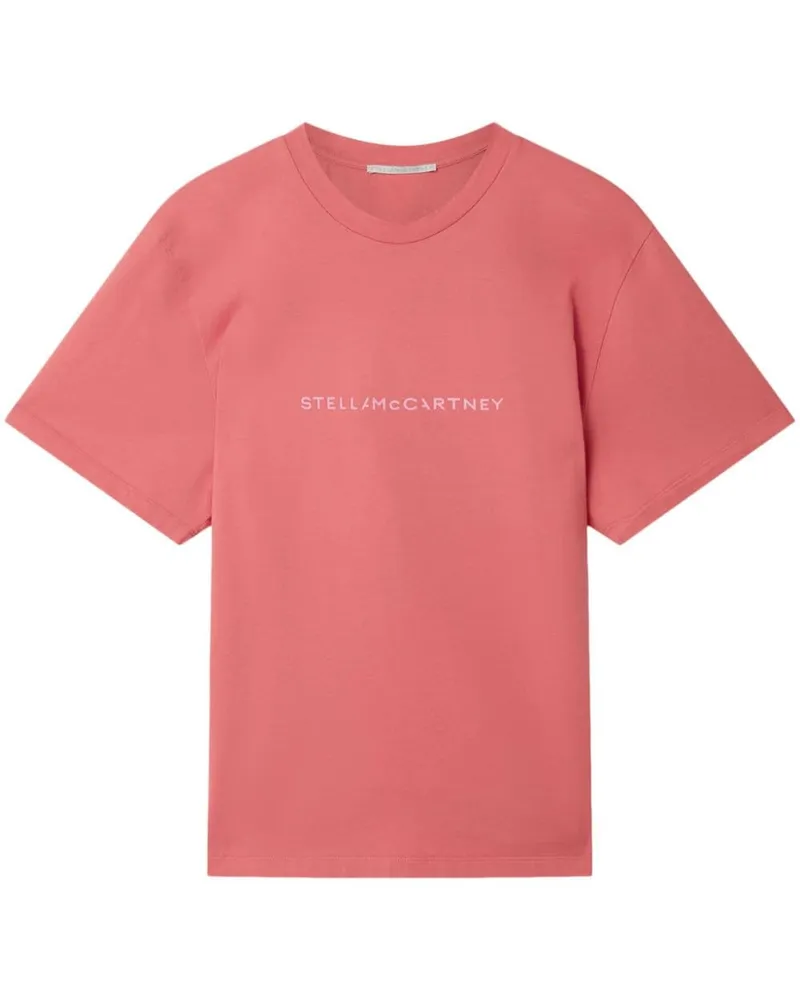 Stella McCartney Stella Iconics T-Shirt mit Logo-Print - Rosa Rosa