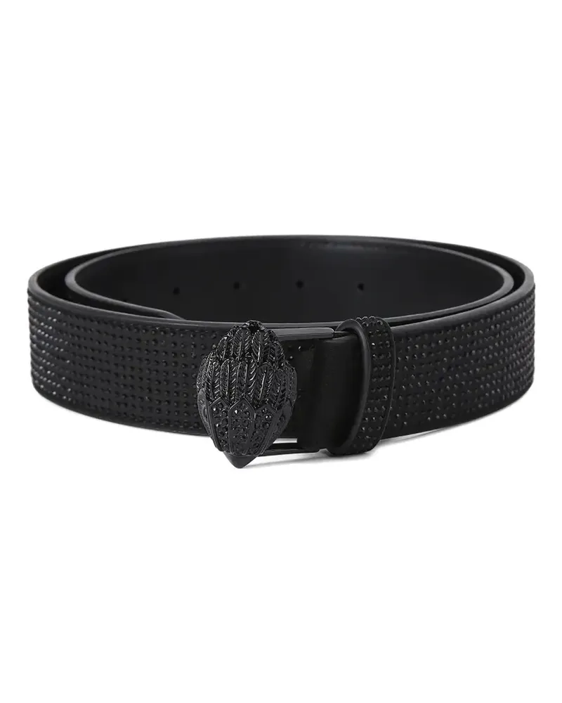Kurt Geiger eagle-head crystal-embellished belt - Schwarz Schwarz