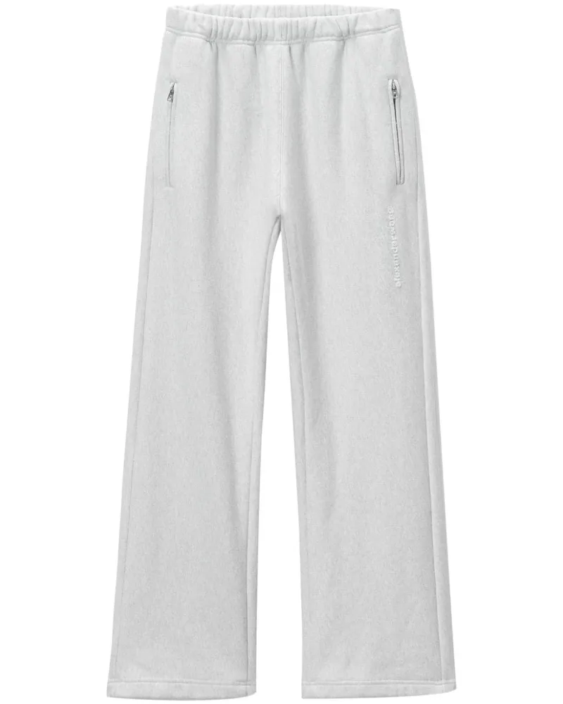 Alexander Wang Weite Jogginghose mit Logo-Prägung - Grau Grau