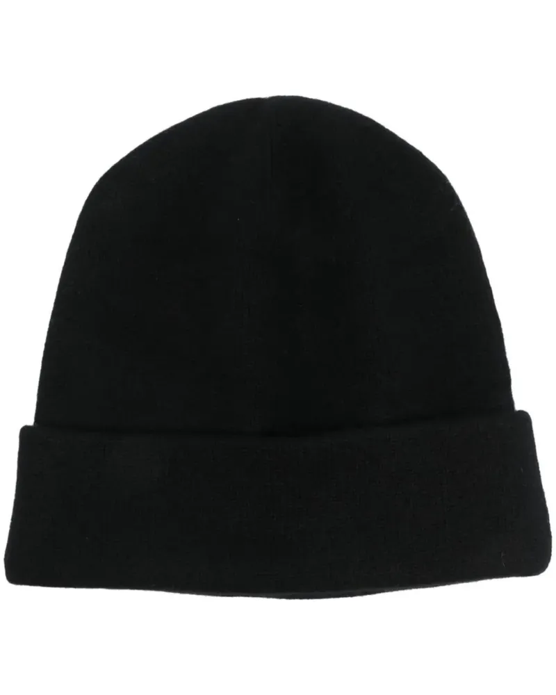 Frenckenberger Beanie aus Kaschmir - Schwarz Schwarz