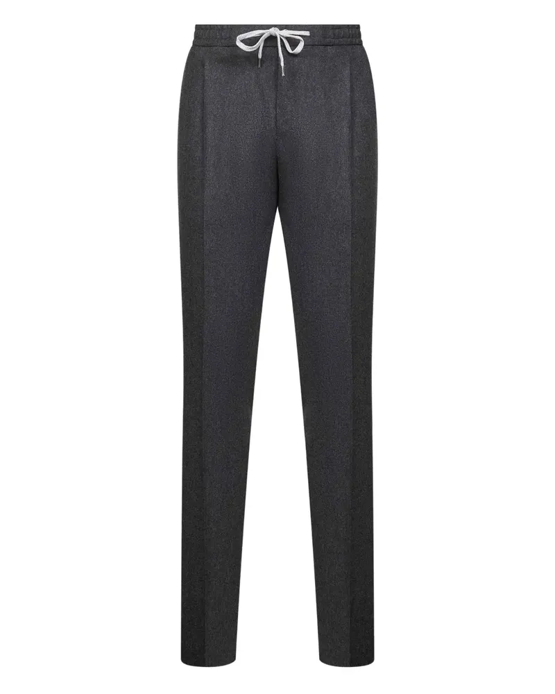 PT TORINO Bundfaltenhose mit Kordelzug - Grau Grau