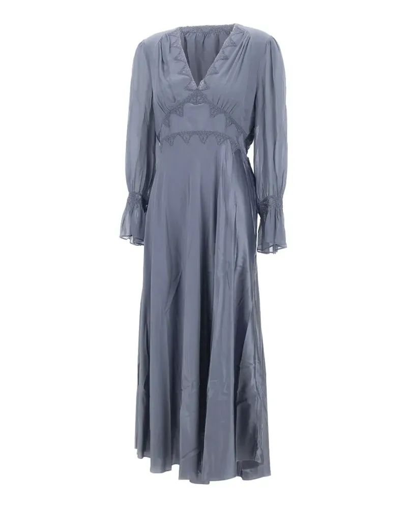 RIXO Arlena V-neck midi dress - Blau Blau