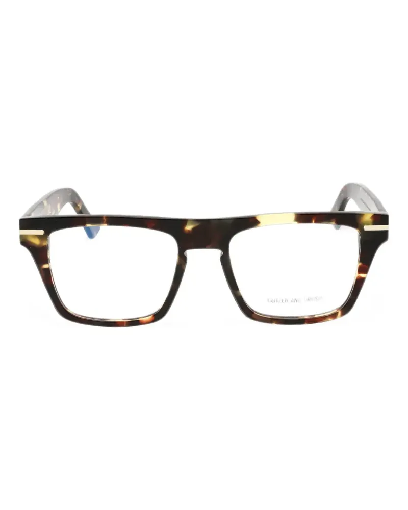 Cutler and Gross Brille mit eckigem Gestell - Schwarz Schwarz
