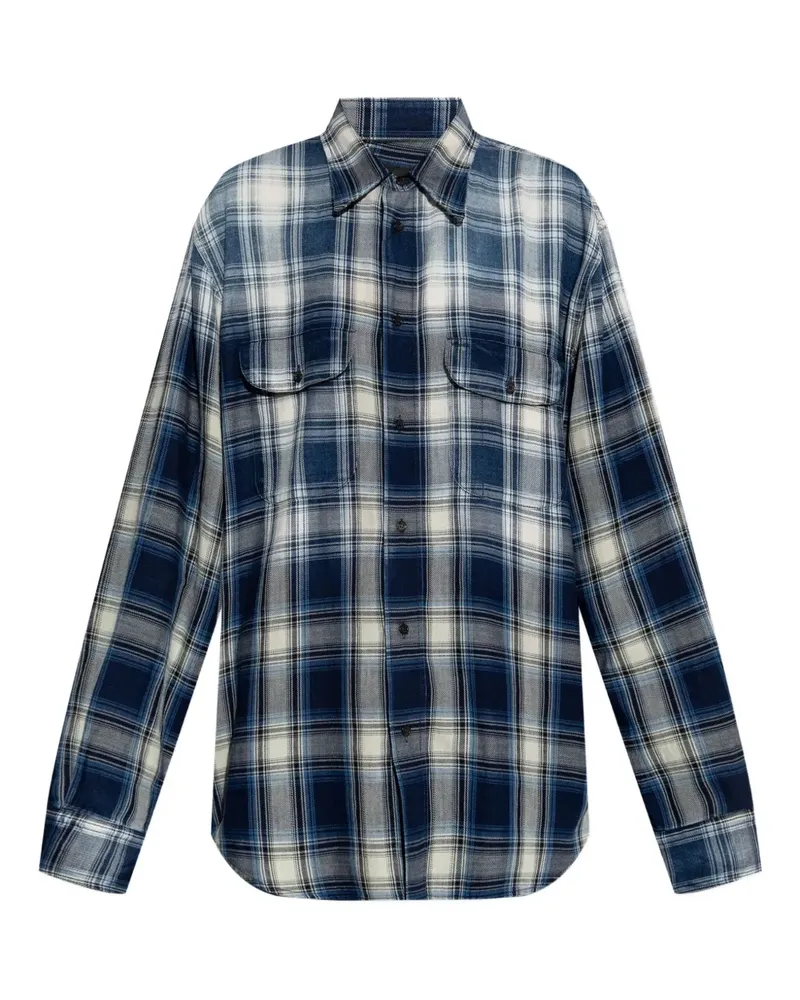 Dsquared2 Hemd mit Karomuster - Blau Blau