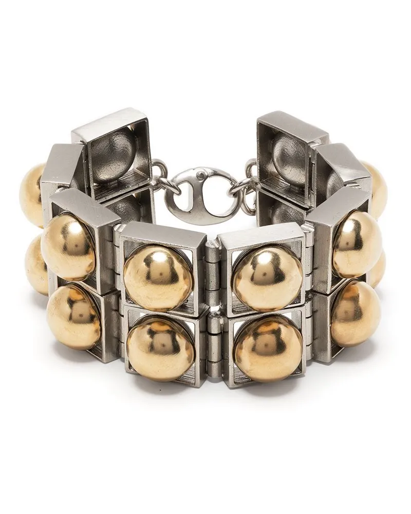 Ports 1961 Großes Panzerkettenarmband - Gold Gold