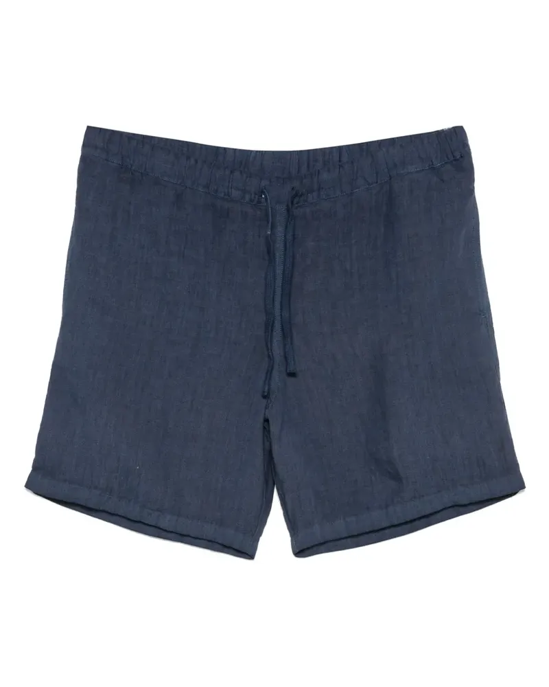 120% Lino Shorts aus Leinen - Blau Blau