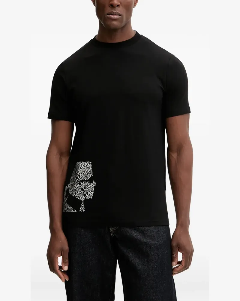 Karl Lagerfeld printed T-shirt - Schwarz Schwarz