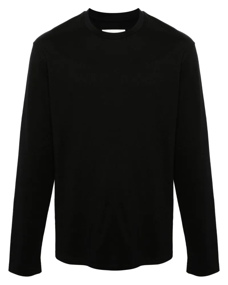 Jil Sander T-Shirt mit Logo-Print - Schwarz Schwarz