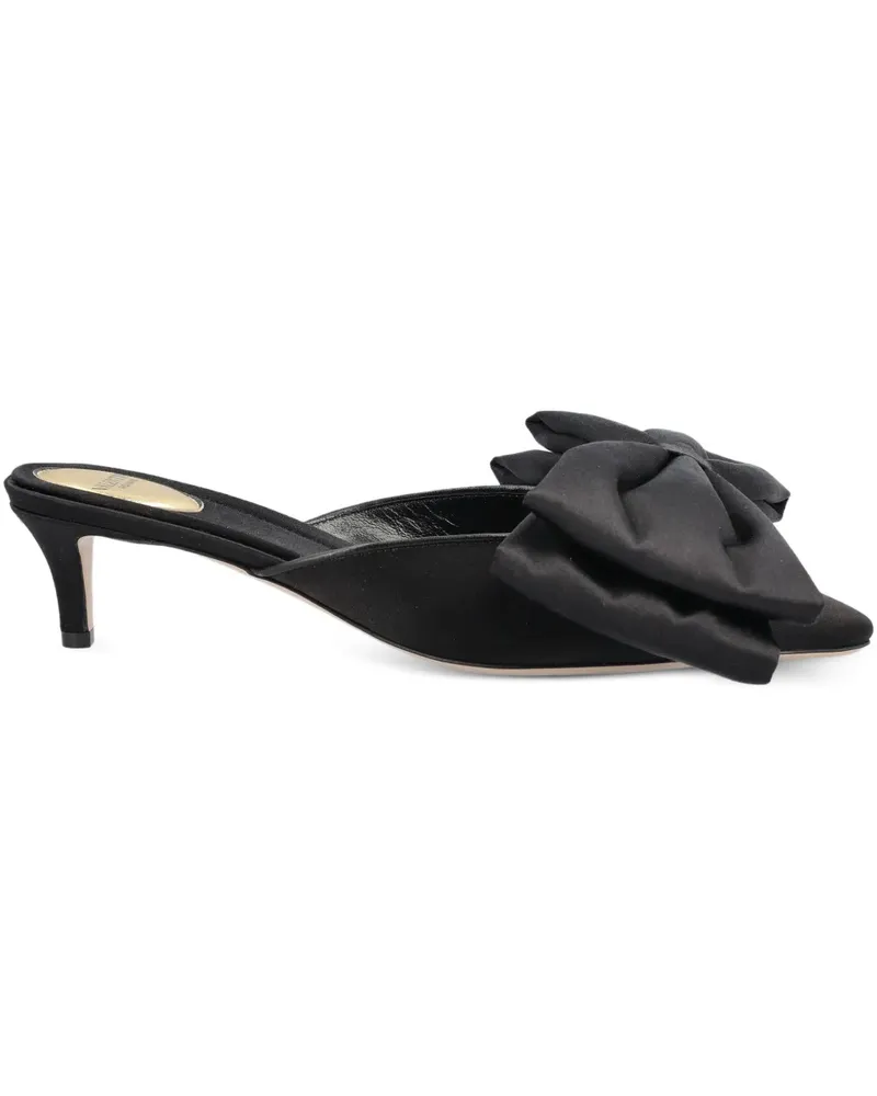 Valentino Garavani Mules mit Schleife - Schwarz Schwarz