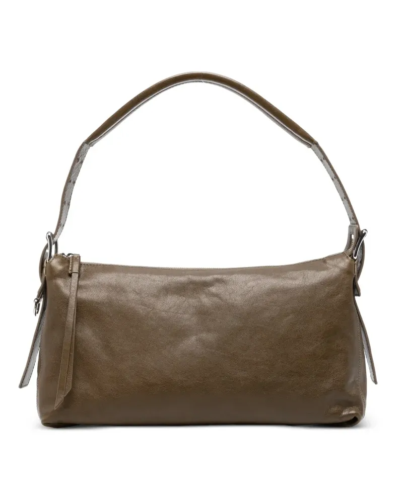 Christophe Lemaire Schultertasche aus Leder - Grün Grün