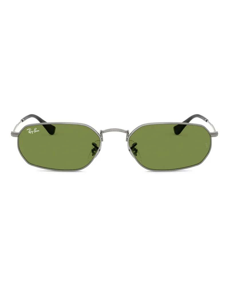 Ray Ban Sonnenbrille mit geometrischem Gestell - Silber Silber