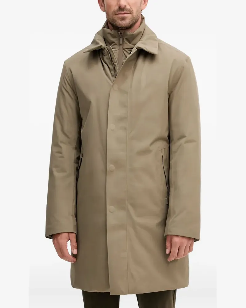 HUGO BOSS Mantel im Layering-Look - Nude Nude