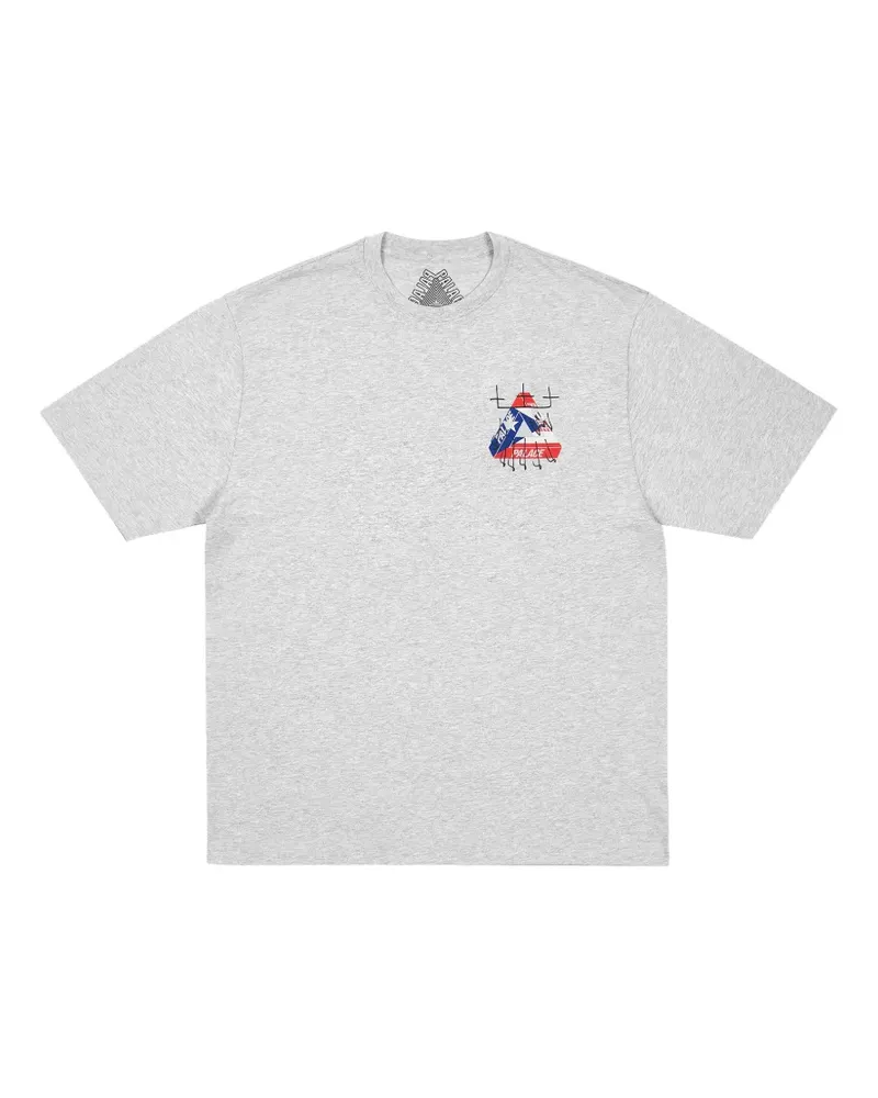 PALACE T-Shirt mit grafischem Print - Grau Grau