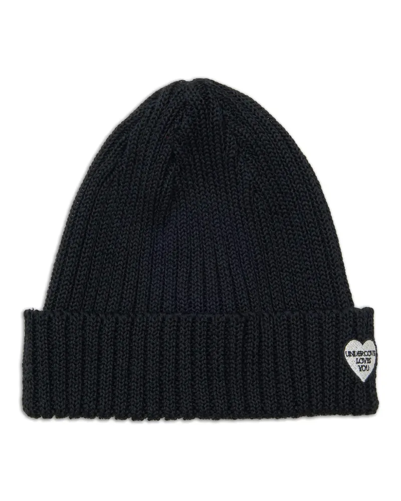 Undercover ribbed-knit beanie hat - Schwarz Schwarz