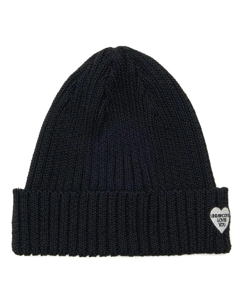 Undercover ribbed-knit beanie hat - Schwarz Schwarz