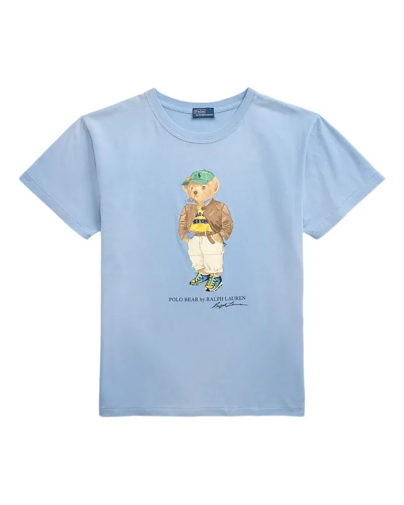 Ralph Lauren T-Shirt mit Polo Bear-Print - Blau Blau
