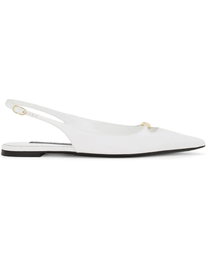 Dolce & Gabbana Slingback-Schuhe 70mm - Weiß Weiß