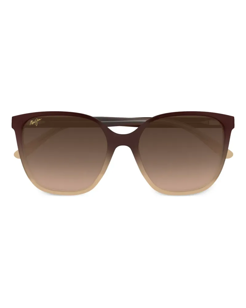 Maui Jim Good Fun Sonnenbrille mit eckigem Gestell - Braun Braun