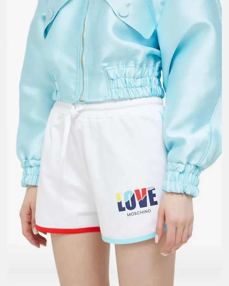 Moschino Shorts mit Kordelzug - Weiß Weiß