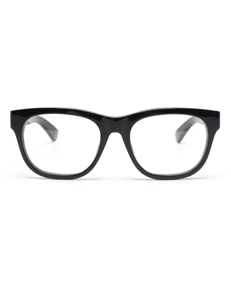 Gucci Brille mit eckigem Gestell - Schwarz Schwarz