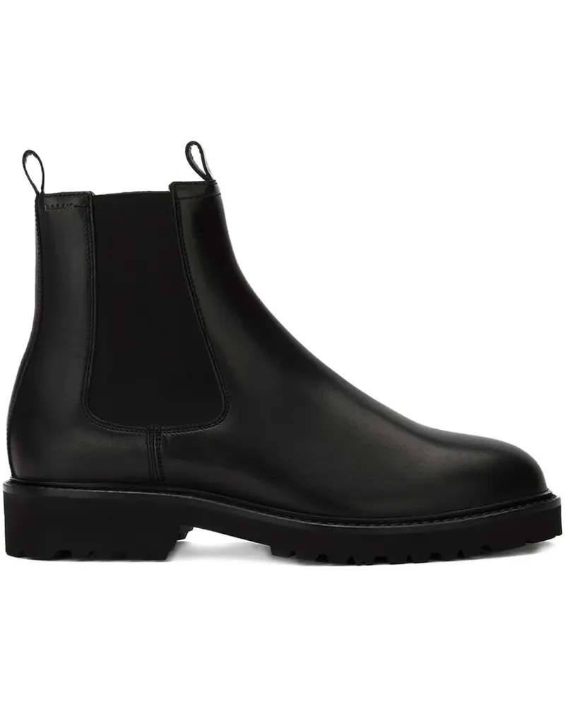 Bally Stiefel aus Leder - Schwarz Schwarz