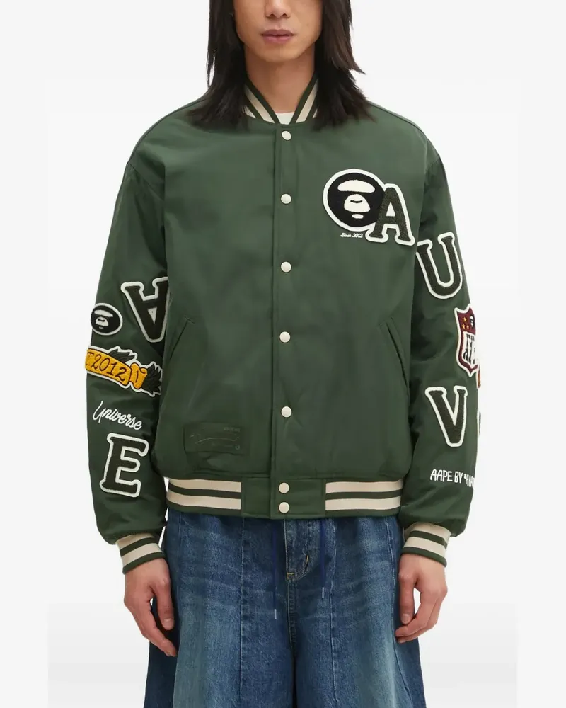 BAPE Bomberjacke mit Patches - Grün Grün