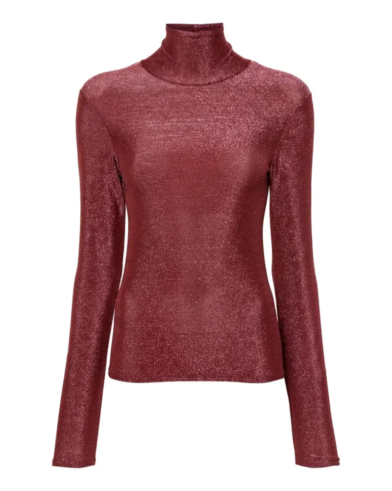 forte_forte lurex T-shirt - Rot Rot
