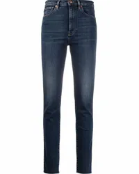 3x1 Skinny-Jeans mit Stone-Wash-Effekt Blau