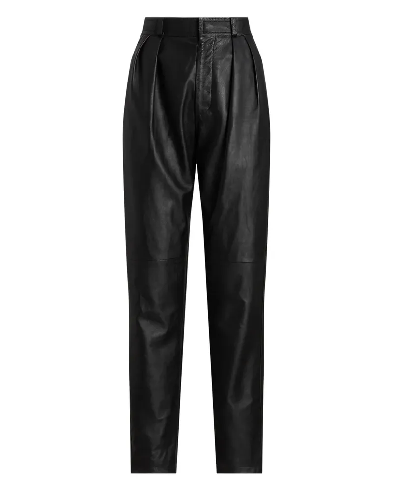 Ralph Lauren Rogers leather trousers - Schwarz Schwarz