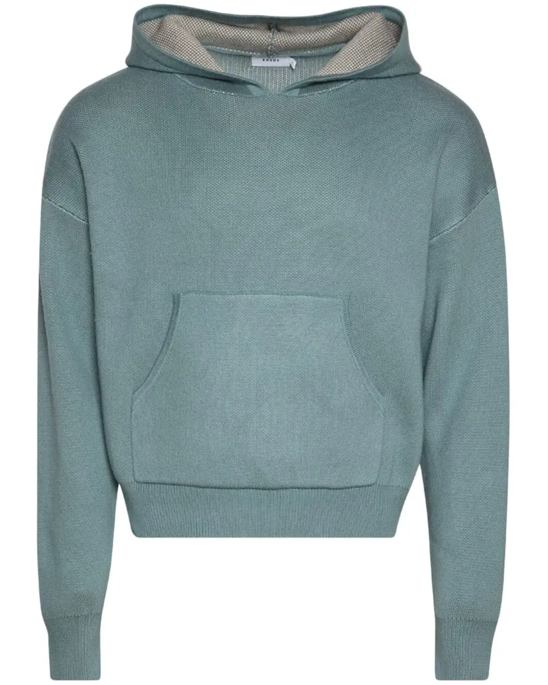 RHUDE Hoodie mit Logo-Print - Grün Grün