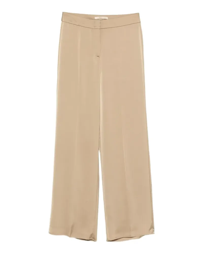 Pennyblack satin-finish wide-leg trousers - Nude Nude