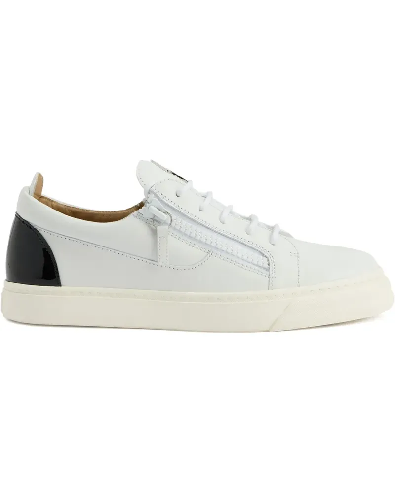 Giuseppe Zanotti Frankie Sneakers mit Reißverschluss - Weiß Weiß