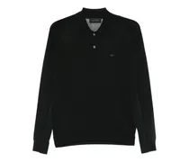 Langärmeliges Poloshirt - Blau