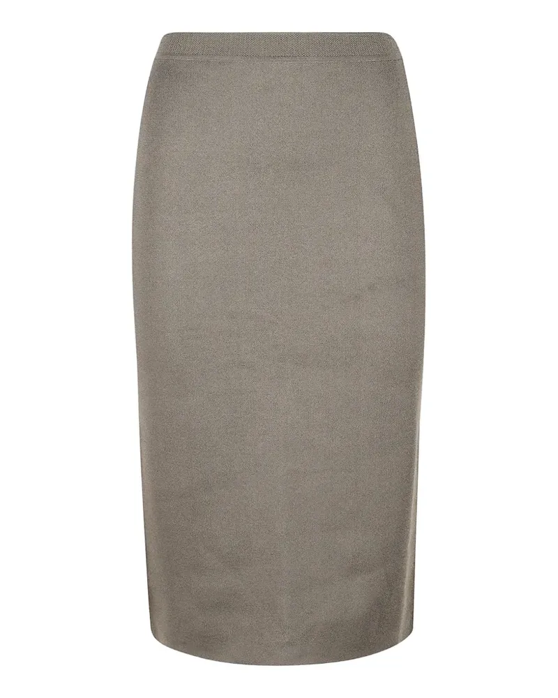 Sa Su Phi fine-knit midi skirt - Grau Grau