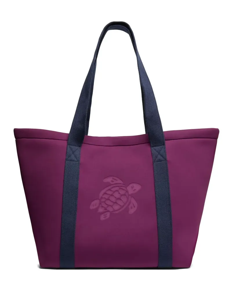 Vilebrequin turtle-debossed tote bag - Violett Violett