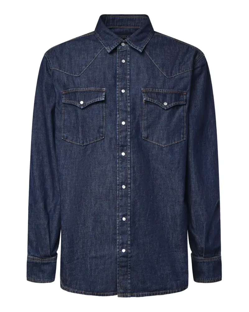 Dondup western-yoke chest-pocket shirt - Blau Blau