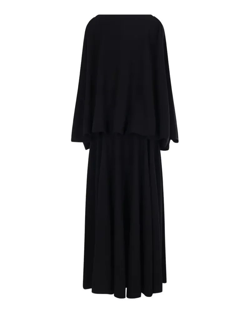 Balenciaga cape-back boat-neck dress - Schwarz Schwarz