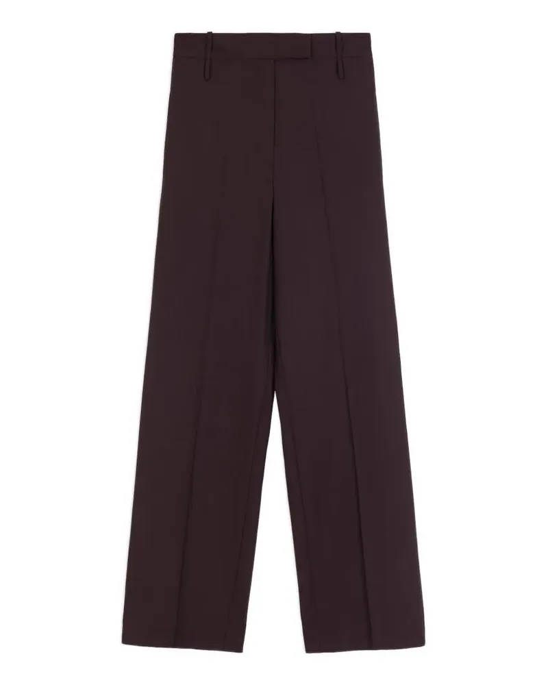 ALYSI pressed-crease wide-leg trousers - Violett Violett