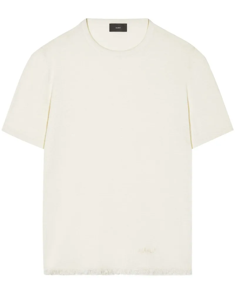 Alanui Gestricktes Leinen-T-Shirt - Nude Nude