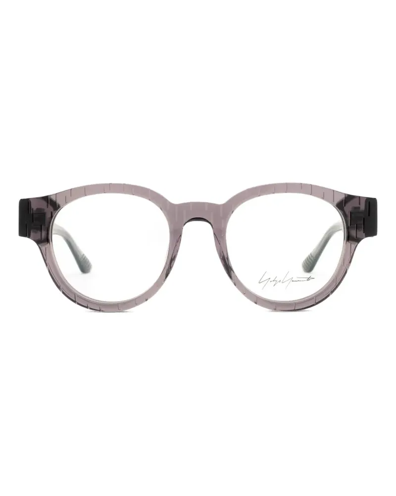Yohji Yamamoto round-frame glasses - Grau Grau