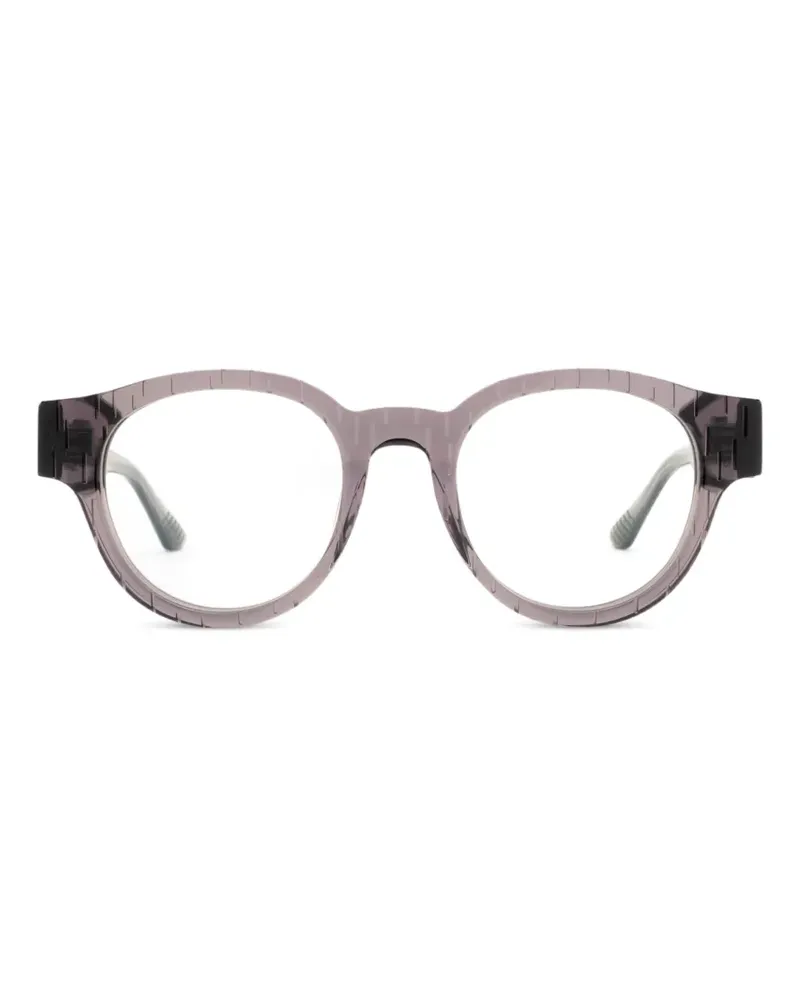 Yohji Yamamoto round-frame glasses - Grau Grau