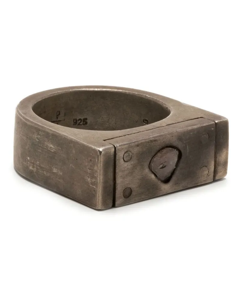 Parts Of Four Plate Ring mit Diamant - Silber Silber