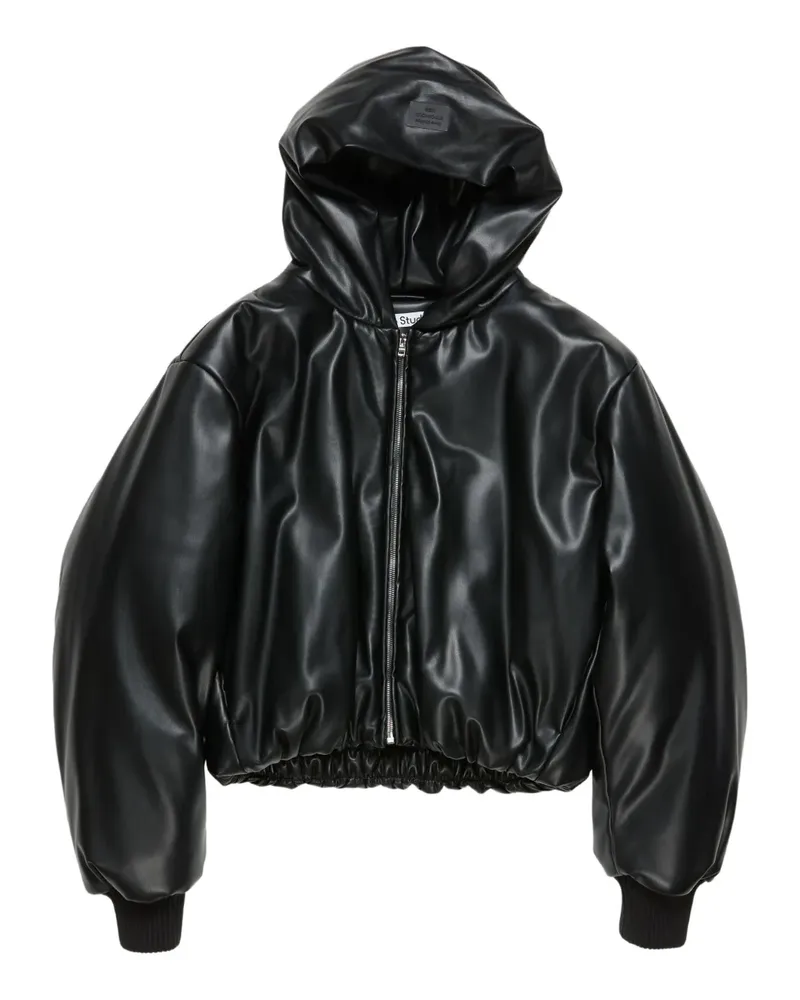 Acne Studios Gefütterte Kapuzenjacke - Schwarz Schwarz