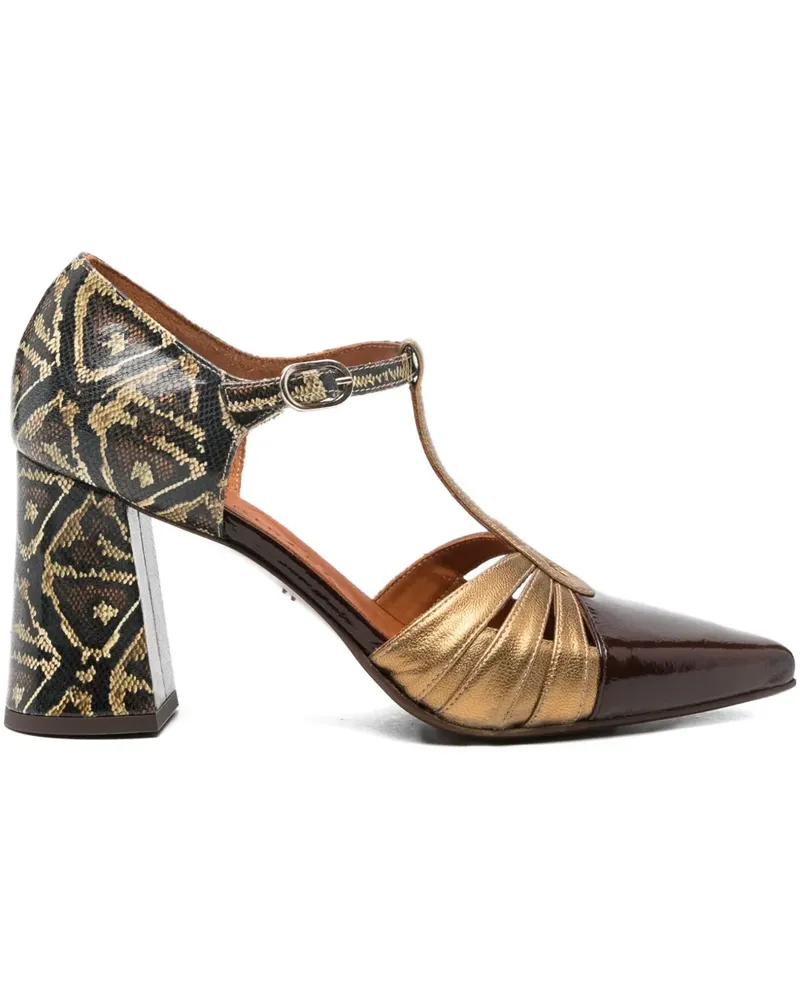 Chie Mihara Mules mit Absatz 70mm - Schwarz Schwarz